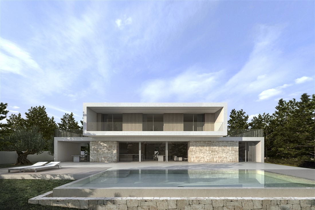 Proyecto villa de estilo moderno en Calpe
