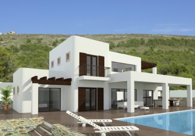 Recently built villa for sale in Calpe. Panoramic views and south facing. Urbanization Gran Sol