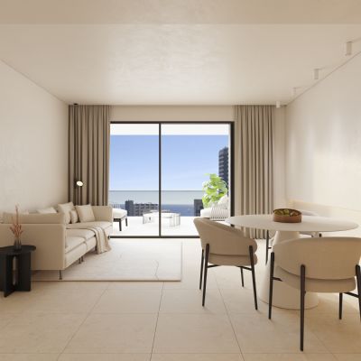 New construction of flats with sea views in Calpe