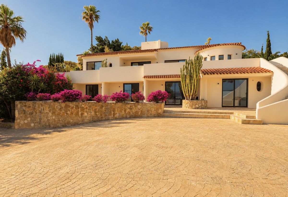 Ubicada en una de las zonas mas exclusivas de Javea, esta espectacular villa mediterranea completamente renovada ofrece una combinacion excepcional de privacidad, diseno, amplitud y vistas inigualables al mar y a la montana.