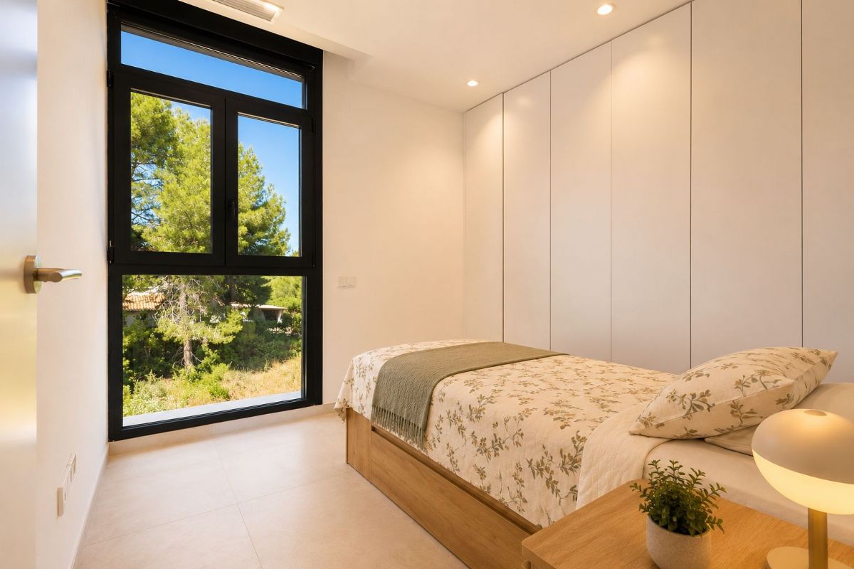 Villa unifamiliar de diseno moderno y minimalista situada en la exclusiva urbanizacion Costa Nova de Javea, en un privilegiado entorno natural a escasos minutos de la emblematica Cala Granadella.