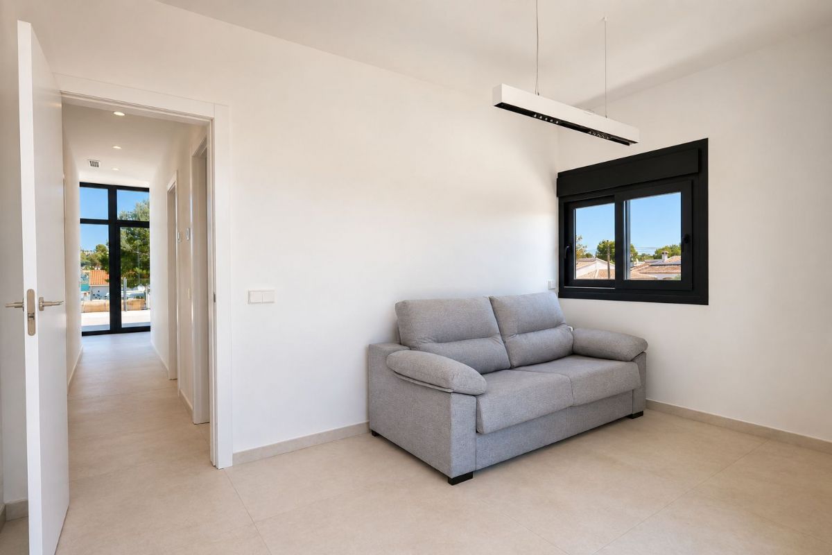 Villa unifamiliar de diseno moderno y minimalista situada en la exclusiva urbanizacion Costa Nova de Javea, en un privilegiado entorno natural a escasos minutos de la emblematica Cala Granadella.